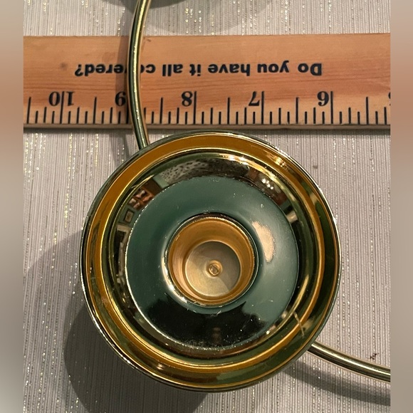 PartyLite CENTURY P7633 Brass Plated Circular Candelabra w/4 Holders - NIB - Picture 5 of 5